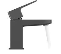 Duravit Manhattan Mezclador monomando de lavabo, 95 mm de saliente, sin desagüe automático, MH1010002046, Color: Negro Mate