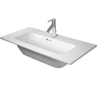 Lavabo para muebles Duravit ME by Starck Compact 83x40cm, 1 agujero para grifo, con rebosadero, con banco para grifo,, 2342830000, Color: Blanco