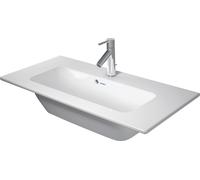 Duravit ME by Starck lavabo con mueble Compact, con rebosadero, sin agujero para grifo, con agujero para grifo, 830mm, 2342833260, Color: Seda blanca mate