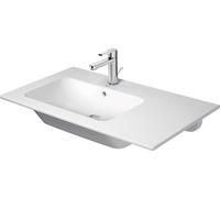 Duravit ME by Starck lavabo con mueble, con rebosadero, sin agujero para grifo, con agujero para grifo, asimétrico, lavabo izquierda, 830mm, 2345830060, Color: Blanco
