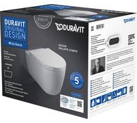 Duravit ME by Starck taza de inodoro con asiento de cierre suave suspendido sin reborde blanco 452909AAA1