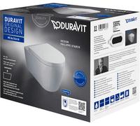 Duravit ME by Starck taza de inodoro con asiento de cierre suave suspendido sin reborde blanco 457909AAA1