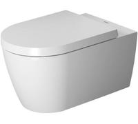 Duravit ME de Starck inodoro suspendido, lavable, Durafix incluido, 4.5 L, 370 x 570 mm, 25280900001, Color: Color interior blanco, color exterior blanco, con Wondergliss