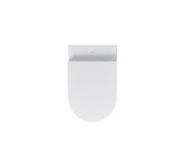 Duravit ME de Starck inodoro suspendido, lavable, Durafix incluido, 4.5 L, 370 x 570 mm, 25280900001, Color: Color interior blanco, color exterior blanco, con Wondergliss