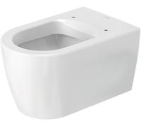Duravit ME de Starck WC de pared, lavable, Durafix incluido, 4.5 L, 370 x 570 mm, 25280926001, Color: Color interior blanco, color exterior blanco seda mate, con WonderGliss