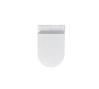Duravit ME de Starck WC de pared, lavable, Durafix incluido, 4.5 L, 370 x 570 mm, 2528092000, Color: Color interior blanco, color exterior blanco, con HygieneGlaze