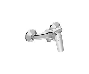 Duravit Mezclador de ducha n.º 1 para 1 consumidor, mezclador de baño con prevención de reflujo, mezclador de ducha con sistema de mezcla de cerámica, cromado