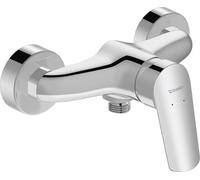 Duravit Mezclador de ducha n.º 1 para 1 consumidor, mezclador de baño con prevención de reflujo, mezclador de ducha con sistema de mezcla de cerámica, cromado