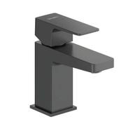 Duravit MH1010002046 Manhattan - Grifo para lavabo, color negro mate