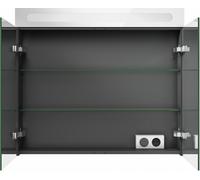 Duravit No.1 armario con espejo, 2 puertas, con iluminación LED, 800x148x700mm, conexión a la red eléctrica, N17921000000000