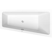 Duravit No.1 bañera empotrada, trapezoidal, 1600x850mm, 1 respaldo inclinado a la derecha, blanco, 700507000000000