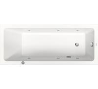 Duravit No.1 bañera de hidromasaje empotrada, rectangular, 1700x700mm, Jet Protect, 1 respaldo inclinado, blanco, 760489000JP1000