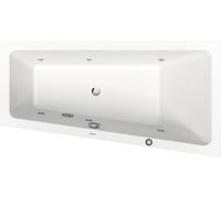 Duravit No.1 bañera de hidromasaje empotrada, trapezoidal, 1500x800mm, Jet Protect, 1 respaldo inclinado a la derecha, blanco, 760505000JP1000