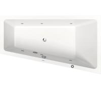 Duravit No.1 bañera de hidromasaje empotrada, trapezoidal, 1700x1000mm, Jet Protect, 1 respaldo inclinado a la derecha, blanco, 760509000JP1000