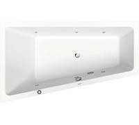 Duravit No.1 bañera de hidromasaje empotrada, trapezoidal, 1700x1000mm, Jet Protect, 1 respaldo inclinado a la izquierda, blanco, 760508000JP1000