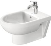 Duravit No.1 bidé suspendido, con rebosadero, 1 agujero de grifo, 370x540mm, blanco, 2279150000