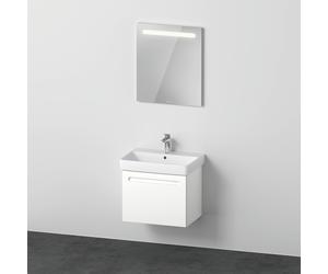 Duravit No.1 juego de muebles 650, incl. lavabo, mueble bajo lavabo, espejo, N10156018180000, Color: Blanco Mate Decoración