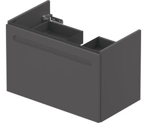 Duravit No.1 mueble bajo lavabo suspendido, 1 cajón, 740x426x478mm, con recorte sifónico y cajón interior, N14383049490000, Color: Grafito Mate Decoración