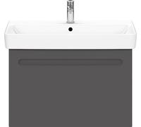 Duravit No.1 mueble bajo lavabo suspendido, 1 cajón, 740x426x478mm, N14283049490000, Color: Grafito Mate Decoración
