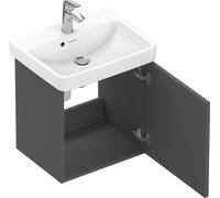 Duravit No.1 mueble bajo lavabo suspendido, 1 puerta, abatible a la derecha, 440x386x478mm, N14267R49490000, Color: Grafito Mate Decoración