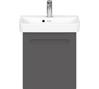 Duravit No.1 mueble bajo lavabo suspendido, 1 puerta, tope izquierdo, 440x386x478mm, N14267L49490000, Color: Grafito Mate Decoración