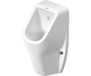 Duravit No.1 urinario, sin borde, entrada trasera, in oquilla de descarga, 305x290mm, blanco, 2819302000, Color: Blanco con HygieneGlaze