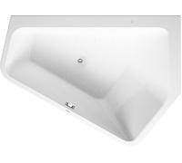 Duravit Paiova 5 bañera de hidromasaje, versión empotrada, esquina derecha, 2 inclinaciones traseras a la derecha, marco, juego de desagüe y rebosadero, sistema de aire, 1770x1300mm, 760391000AS0000