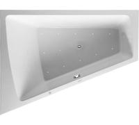 Duravit Paiova Whirlpool, versión empotrada, 1 inclinación trasera izquierda,...
