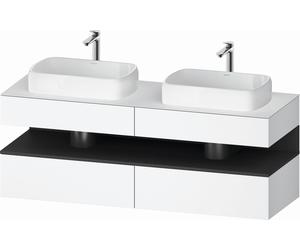 Duravit Qatego armario 160x55x60 cm suspendido, para lavabo blanco-grafito QA4779049180010