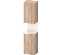 Duravit Qatego armario alto, puerta bisagra derecha, 400x360x1760mm, nicho blanco alto brillo, QA1346R22550010, Color: Roble jaspeado/con iluminaciÃ³n de nicho
