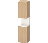 Duravit Qatego armario alto, puerta bisagra izquierda, 400x360x1760mm, nicho blanco alto brillo, QA1346L22300000, Color: Roble Naturaleza
