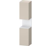 Duravit Qatego Armario alto, puerta bisagra izquierda, 400x360x1760mm, nicho Blanco mate, QA1346L18830000, Color: supermatt taupe