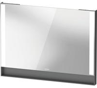 Duravit Qatego espejo, 1000x65x750mm, campos de luz laterales, regulable, QA7083049490000, Color: Grafito mate