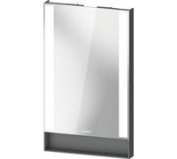 Duravit Qatego espejo, paneles de luz laterales, regulables, 450x750x65mm, QA7080049490000, Color: Grafito mate