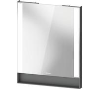 Duravit Qatego espejo, paneles de luz laterales, regulables, 600x750x65mm, QA7081049490100, Color: Grafito mate/con espejo calefactor