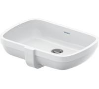 Duravit Qatego lavabo 48x32 cm rectangular bajo encimera blanco brillante 0398480028