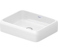 Duravit Qatego lavabo 50x40 cm rectangular sobre encimera blanco brillante 2383500079