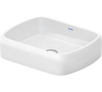Duravit Qatego lavabo 50x40 cm rectangular sobre encimera blanco brillante 2384500079