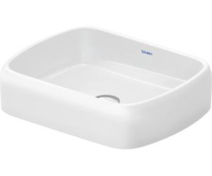 Duravit Qatego lavabo 50x40 cm rectangular sobre encimera blanco brillante 2384500079