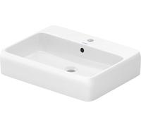 Duravit Qatego lavabo 60x47 cm rectangular sobre encimera blanco brillante 2385600027