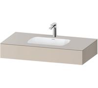 Duravit Qatego lavabo encastrado con consola, 1000x550x170mm, QA4691091910000, Color: Topo mate