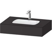 Duravit Qatego lavabo encastrado con consola, 800x550x170mm, QA4690080800000, Color: supermercado de grafito