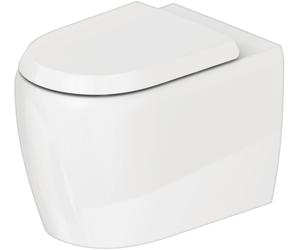 Duravit Qatego WC de pedestal, cisterna baja, salida horizontal, 390x600x400mm, sin borde, 2020092000, Color: Blanco con HygieneGlaze