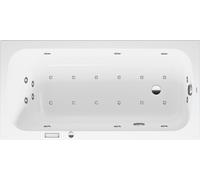 Duravit Quatego bañera de hidromasaje, versión empotrada, 1 respaldo inclinado, marco, desagüe y juego de rebosadero, Combi-System E, 1500x750mm, 760609000CE1000