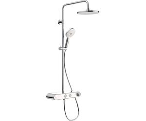 Duravit Shower Systems conjunto de ducha a pared con termostato cromo-blanco TH4380008005