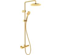 Duravit Shower Systems sistema de ducha 1000, Minusflow, 2 consumidores, TH4282008034, Color: Oro pulido