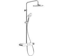 Duravit Sistemas de ducha Sistema de ducha Shelf 1050, Minusflow, cromo blanco alto brillo, TH4382008005