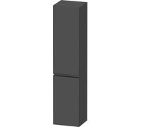 Duravit Sivida armario alto, tirador negro diamante mate, bisagra derecha, 2 puertas, 400x374x1440mm, SV1370RBD490000, Color: Grafito mate