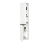 Duravit Sivida armario alto, tirador negro diamante mate, bisagra izquierda, 2 puertas, 400x374x1440mm, SV1370LBD180000, Color: Blanco Mate