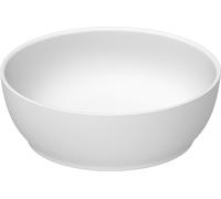 Duravit Sivida lavabo sobre encimera, redondo, 300x300mm, sin agujero para grifo, sin rebosadero, 2660023200, Color: Color interior blanco seda mate, Color exterior blanco seda mate
